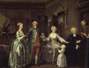William Hogarth Trent Family Spain oil painting artist